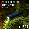image:imageCoast XP11R 2600 Lumen USBC Rechargeable LED Flashlight with Slide Focusand Pure Beam Focusing Optic 4 Light Modes BlackBlue